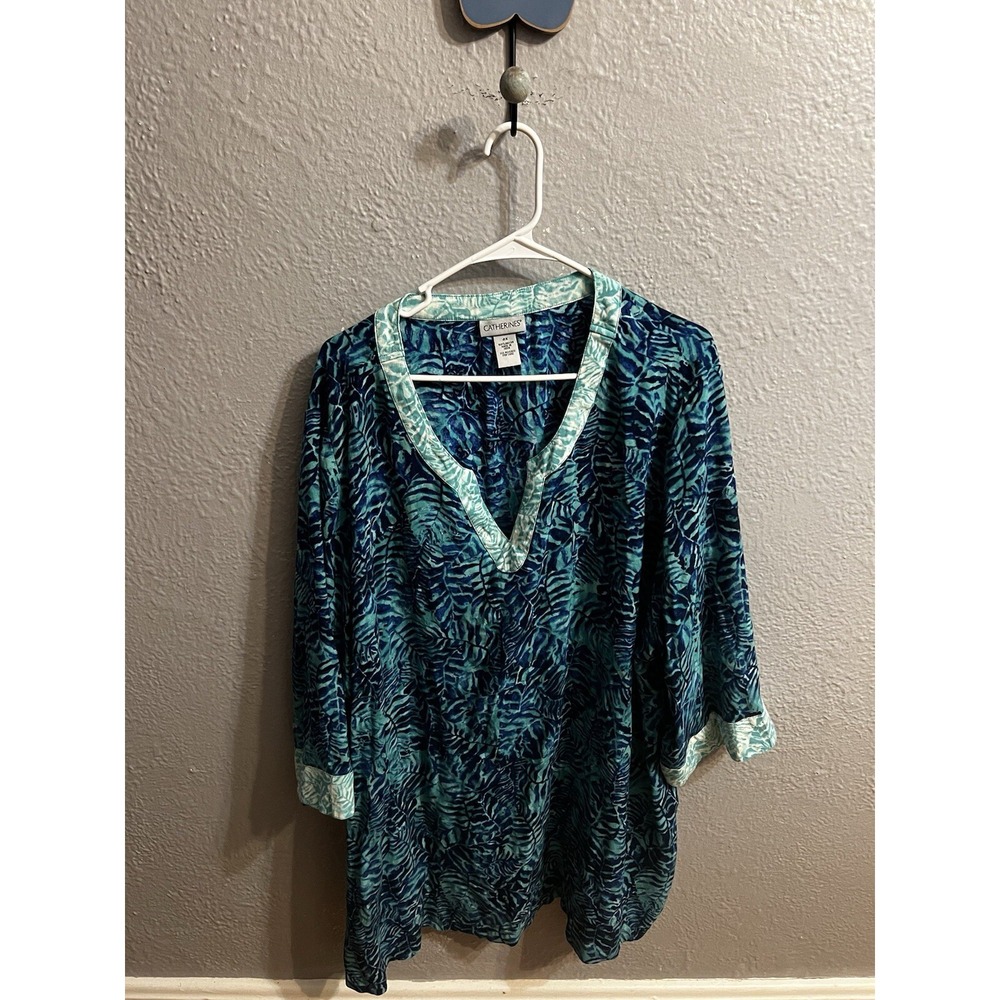 Catherines Pullover Shirt Blouse Women Size 4X